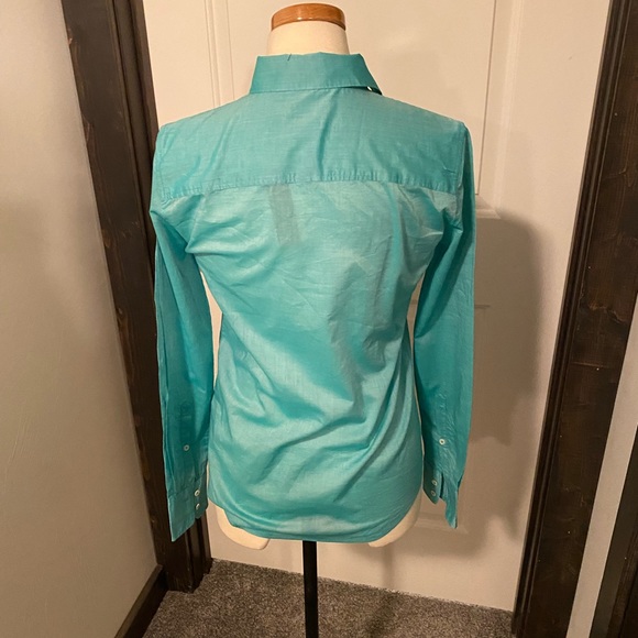 Brand new J. Crew NWT. Turquoise button down. - Picture 3 of 5